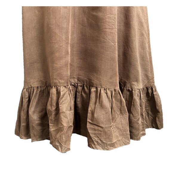 Vintage 70s Romantic Embroidered Garden Hippie Maxi Boho Prairie Maxi Dress - Picture 4 of 8